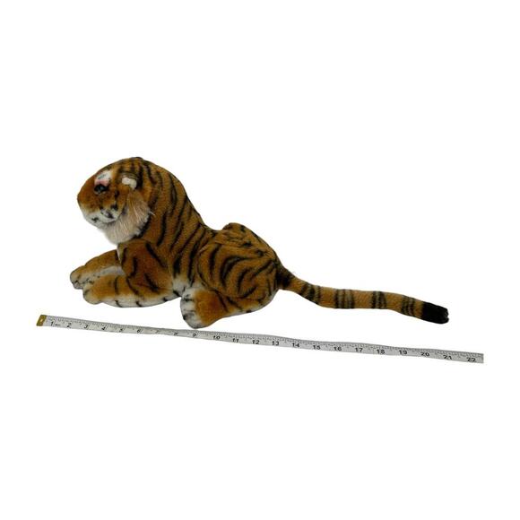 Wangpai Large Bengal Tiger Plush Toy Stuffed Animal Realistic Laying Vtg Rare - Picture 15 of 15